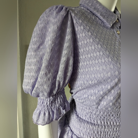 Skirt and tops,short sleeve,long skirt,party dress,long dress, purple dress - Picture 2 of 6